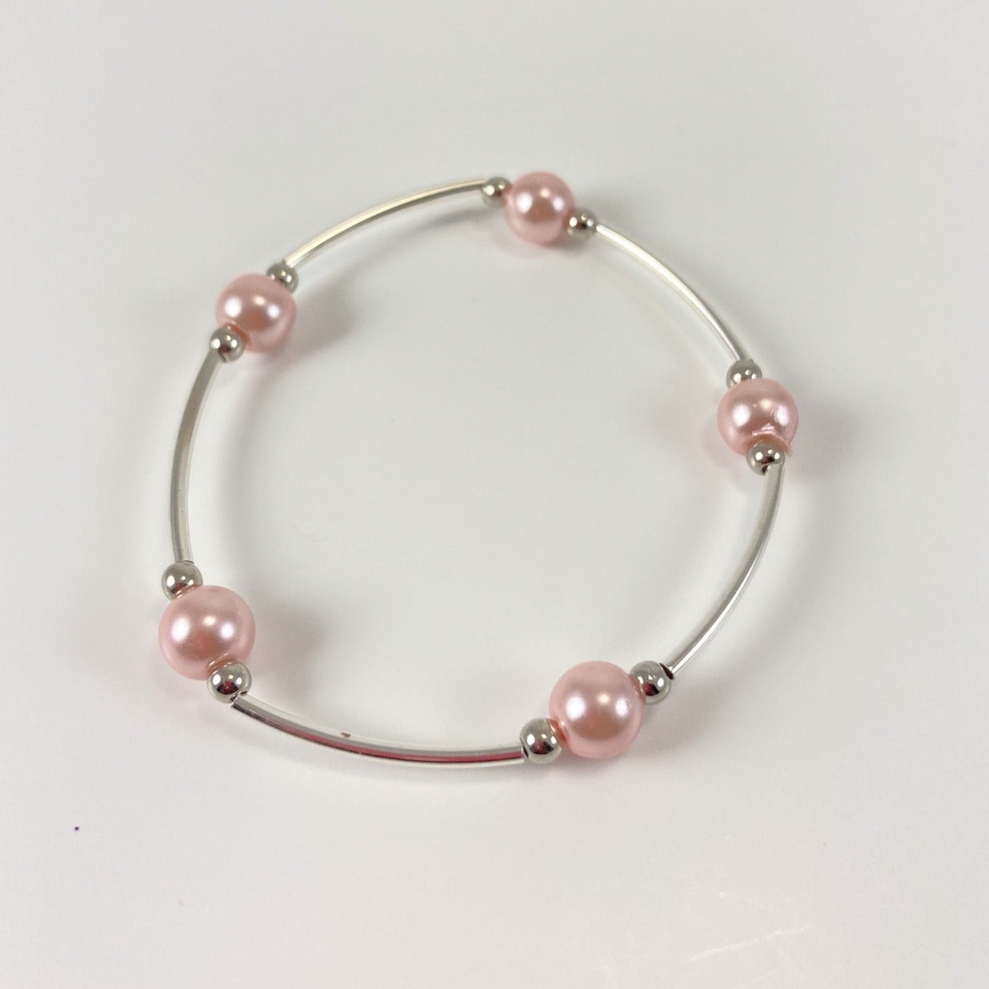 45B - Pink Beads Bracelet