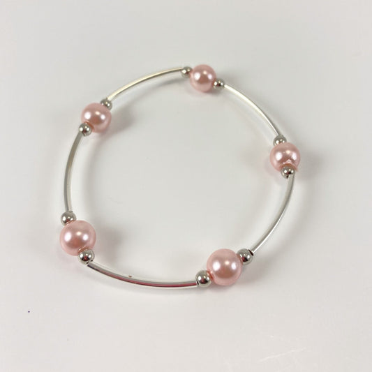 45B - Pink Beads Bracelet