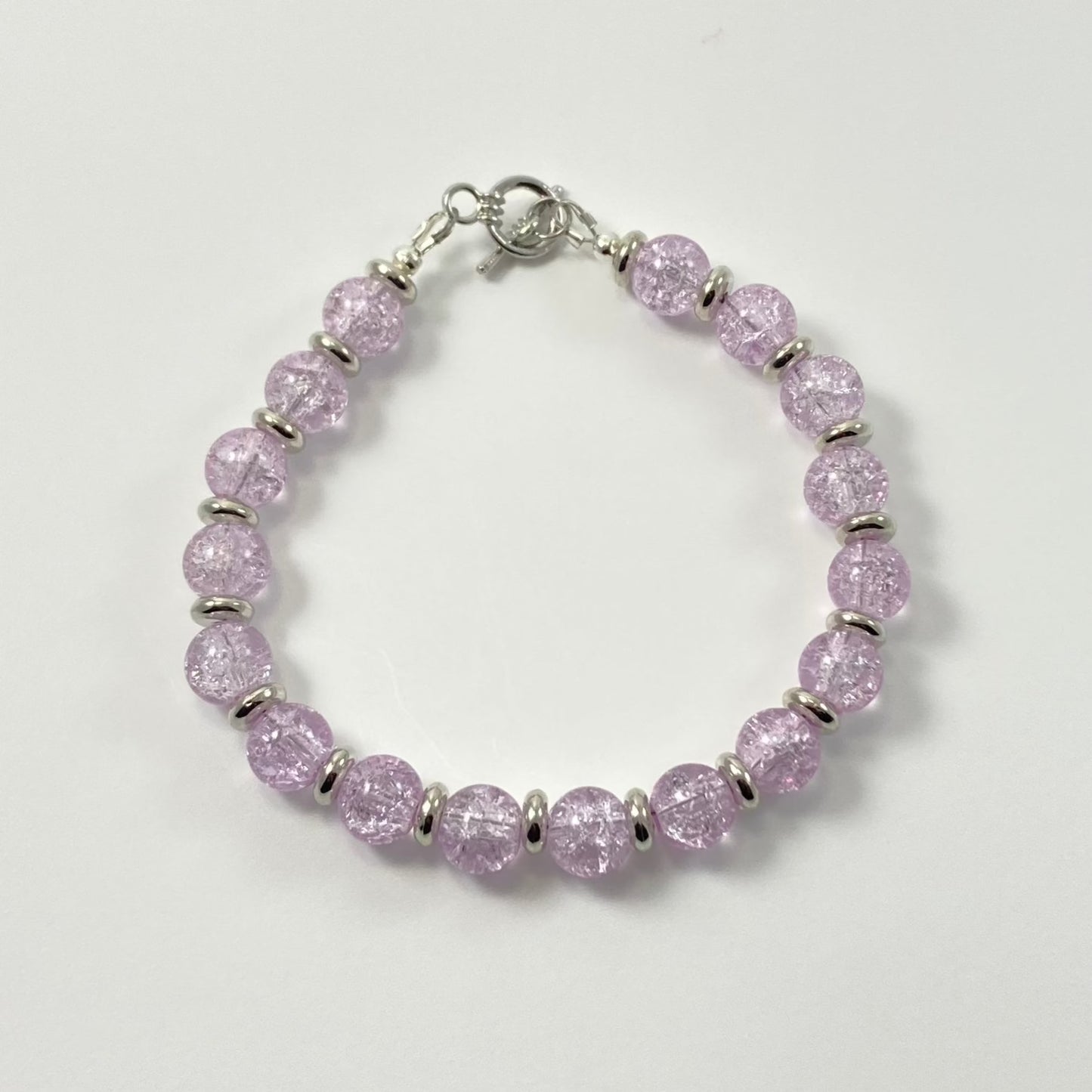 FMAM84 - Purple & Silver Bracelet