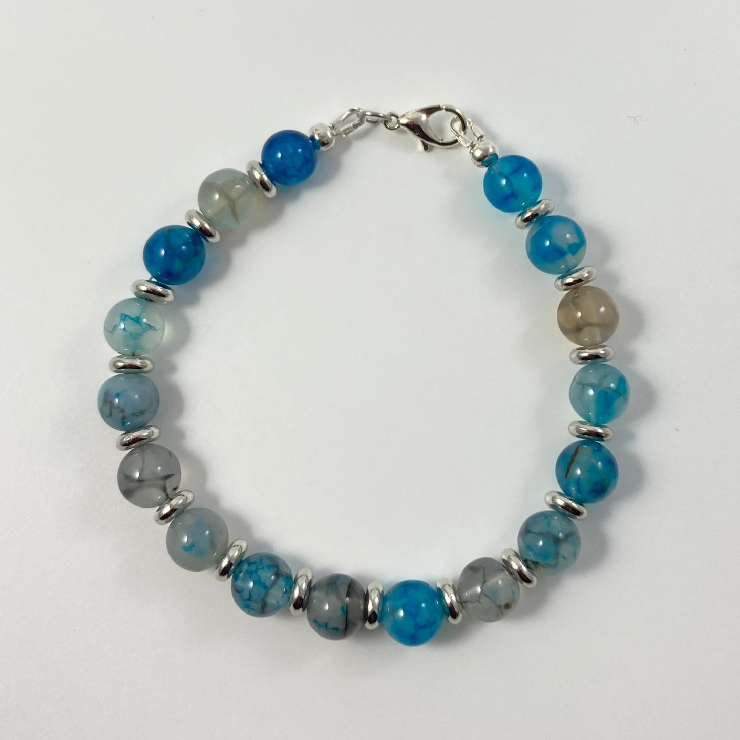 FMAM95 - Blue & Silver Bracelet