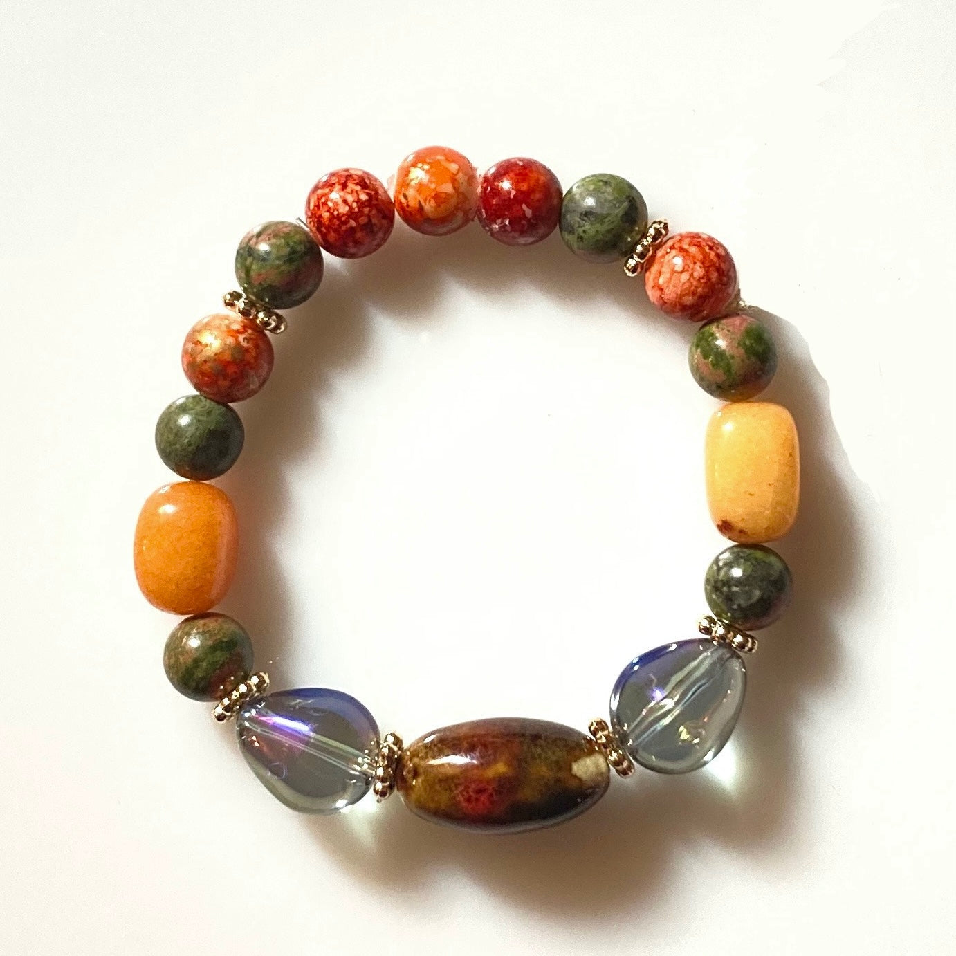 B24-F25 - Stretch Fall Colored Bracelet