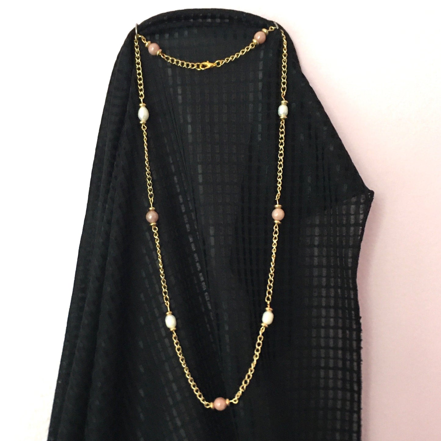 N24-F41C - Freshwater Pearl and Pink Gold necklace