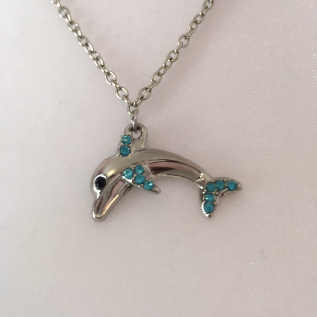 CN24-F49 - Dolphin Charm Necklace