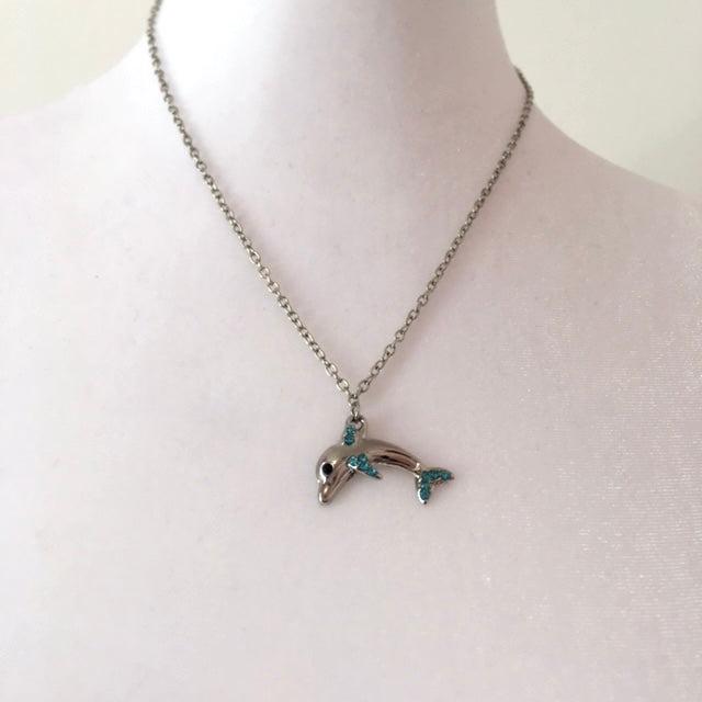 CN24-F49 - Dolphin Charm Necklace