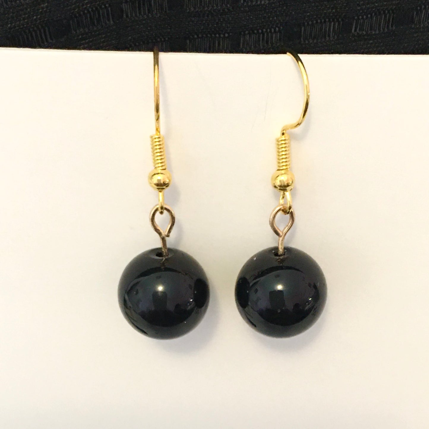 E24-F10 Black Jasper Earrings