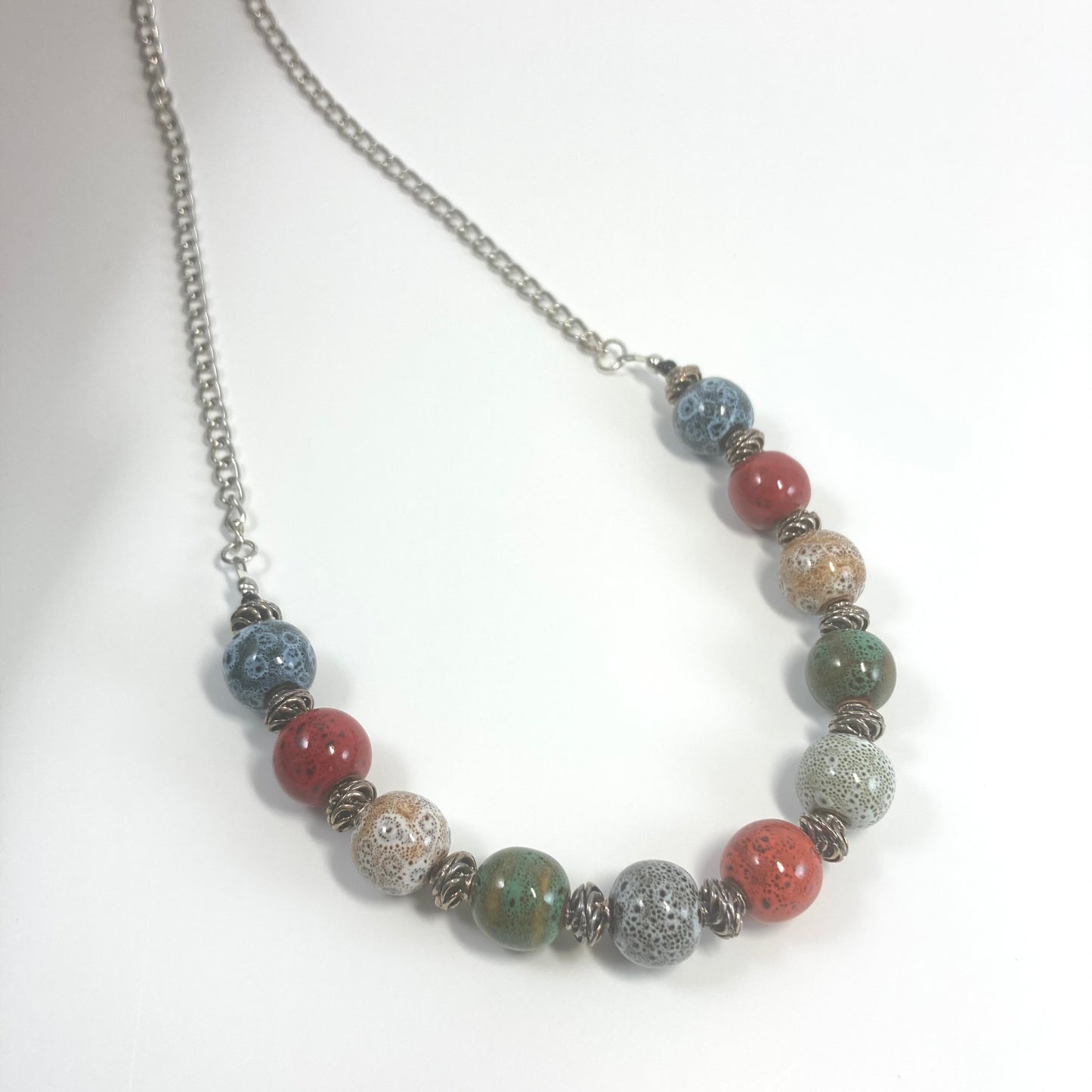 44N - Multi-Colored Bead Necklace